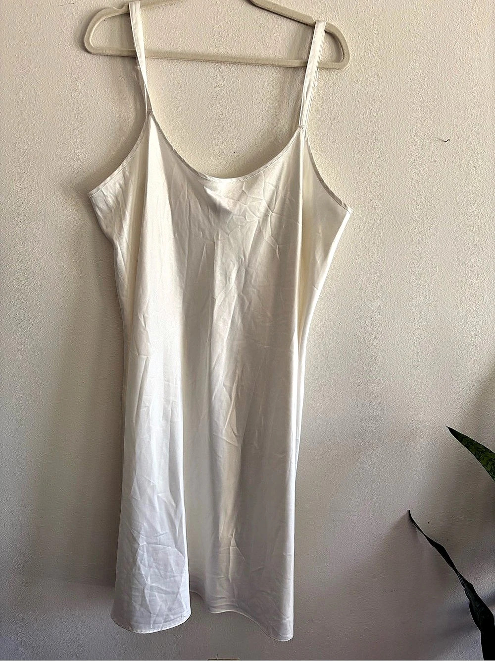 Vintage Cabernet Woman Women's Mini Slip Dress White Size 2X